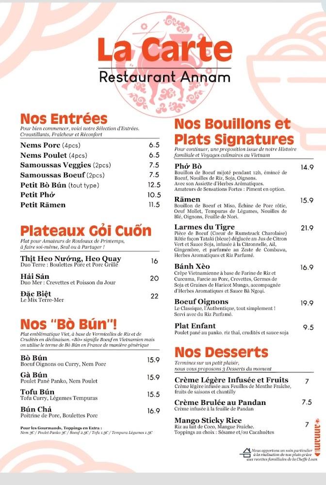 Ô Pho d'Annam - Menu Image 2